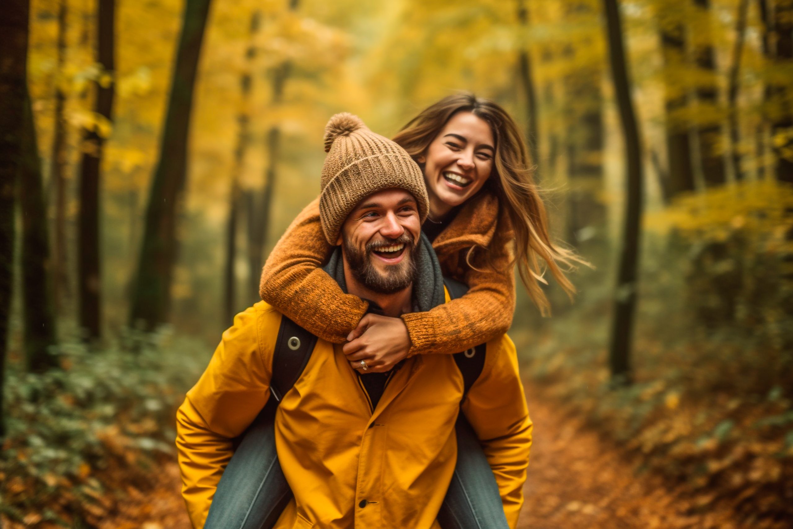 couple hiking together