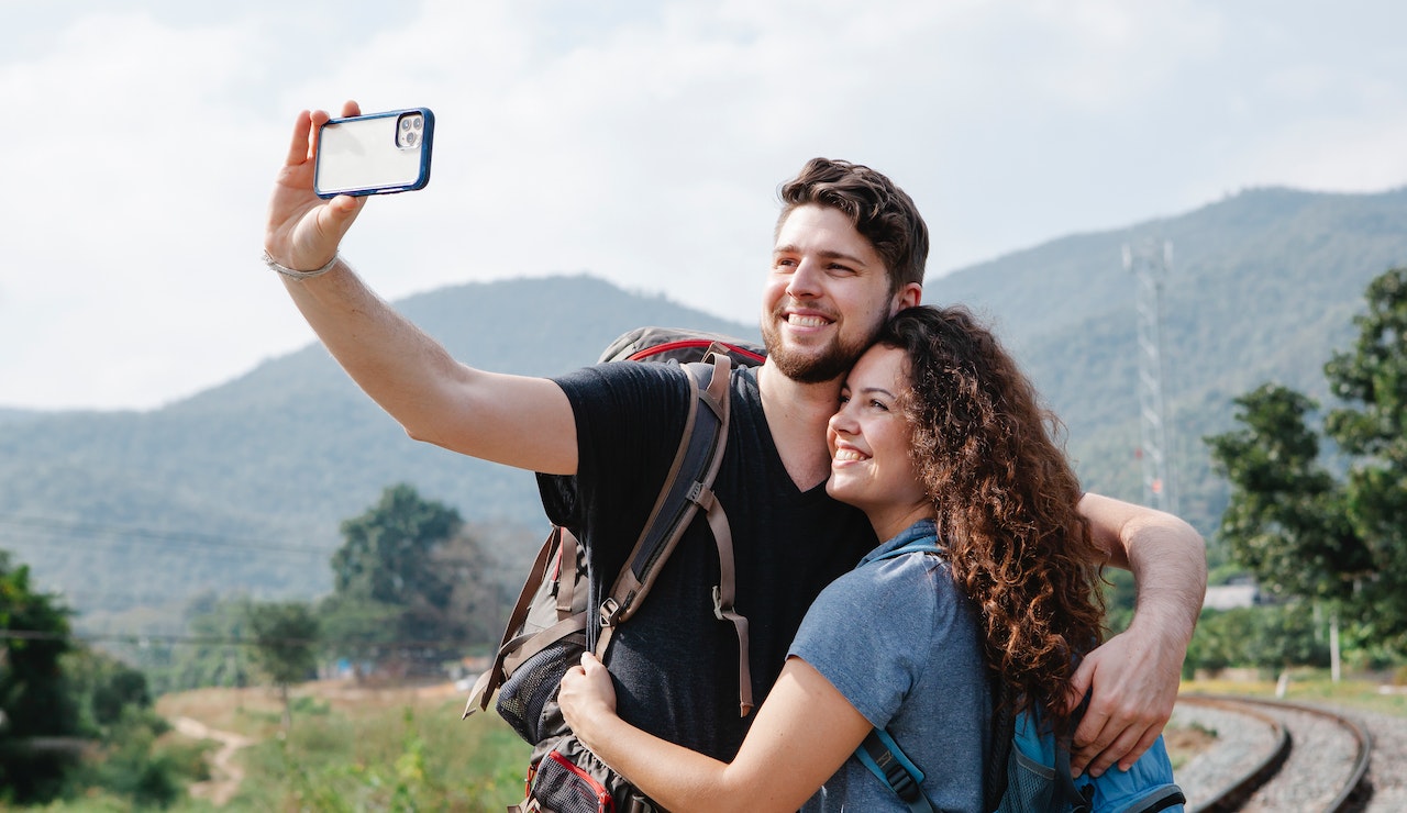 couple on hike in good health